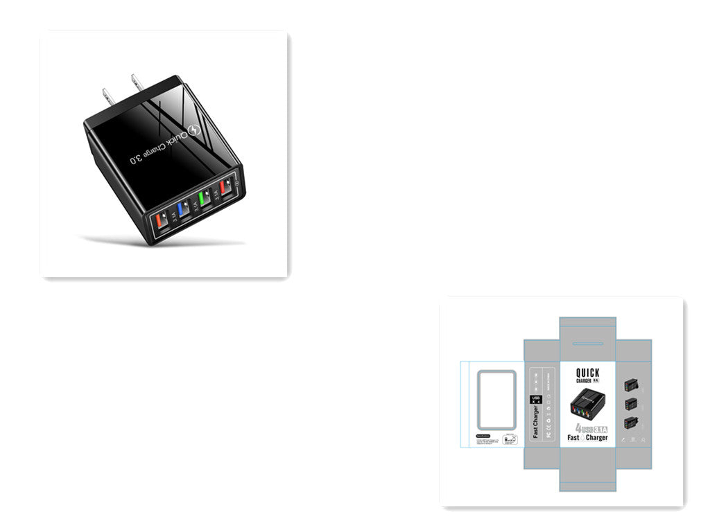 Cargador USB Quick Charge 3.0 de 4 Puertos — imagen de producto 24