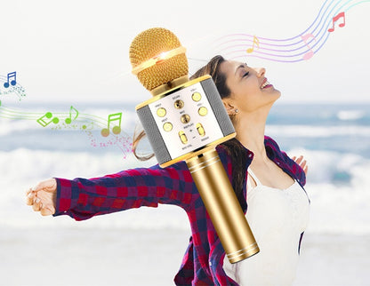 Micrófono Karaoke Bluetooth Portátil con Parlante — imagen de producto 5