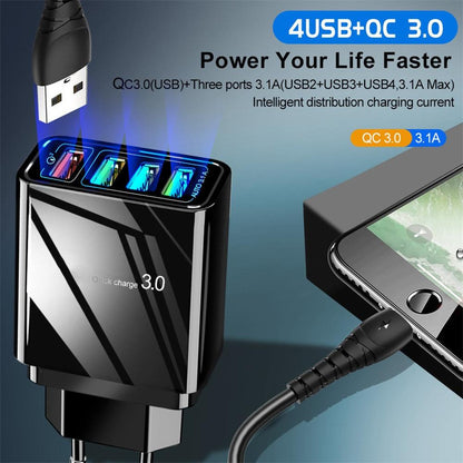 Cargador USB 3A Iluminado de 4 Puertos