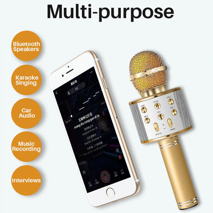 Micrófono Karaoke Bluetooth Portátil con Parlante — imagen de producto 4