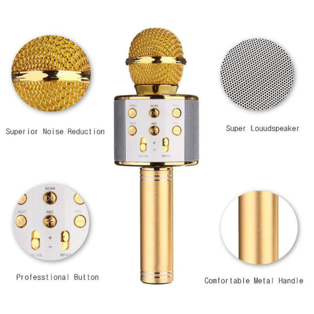 Micrófono Karaoke Bluetooth Portátil con Parlante — imagen de producto 2