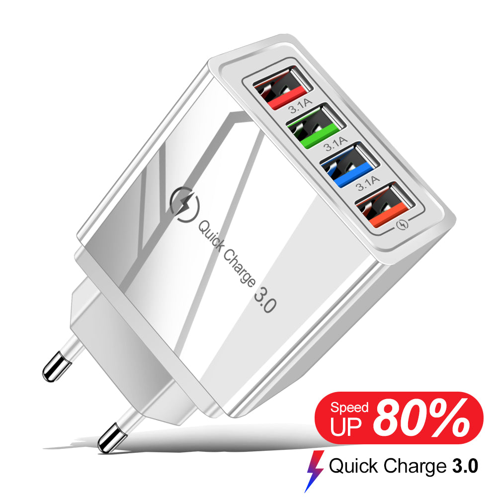 Cargador USB Quick Charge 3.0 de 4 Puertos — imagen de producto 7
