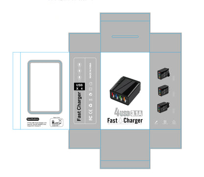 Cargador USB Quick Charge 3.0 de 4 Puertos — imagen de producto 29